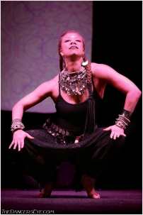 Donna Mejia performing at Elevations Tribal Fusion Festival, 2014. Photo by Carrie Meyer